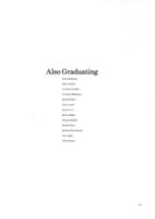 1979 Also Graduating